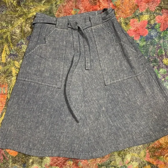 True Vintage 70s Wrap Skirt, S, Pockets! - Picture 4 of 11
